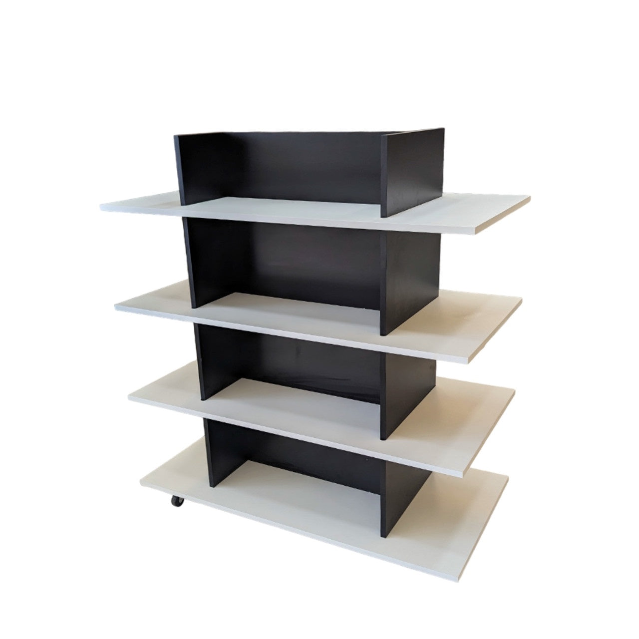 Island Table 4 Tier Merchandiser / black & white