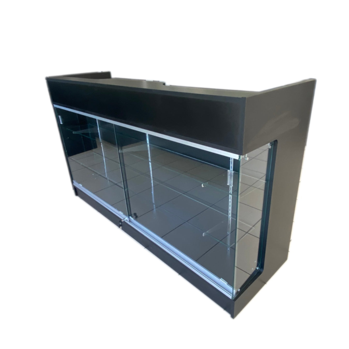 4ft Cash Register Stand Glass Front