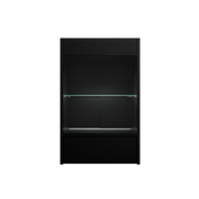 2ft Cash Register Stand Glass Front (Black)