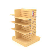 4-Sided Slatwall Display Unit - Merchandiser