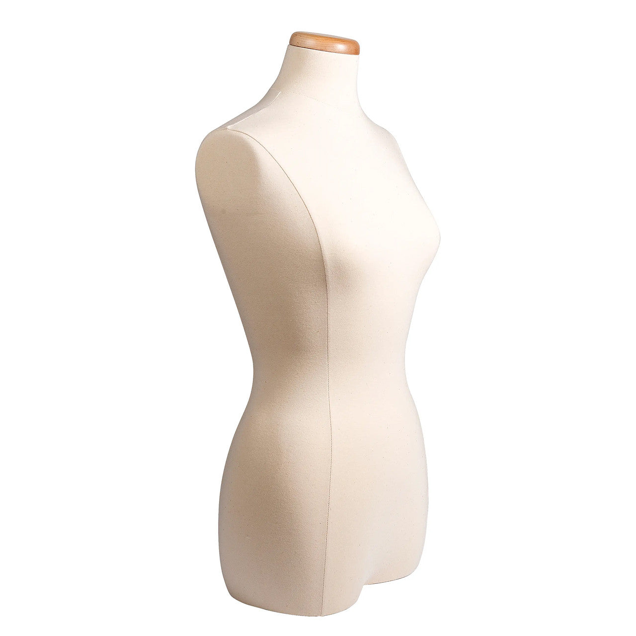 Female 3/4"- Covered Clothing Torso Form - Tailor Bust with Neckblock