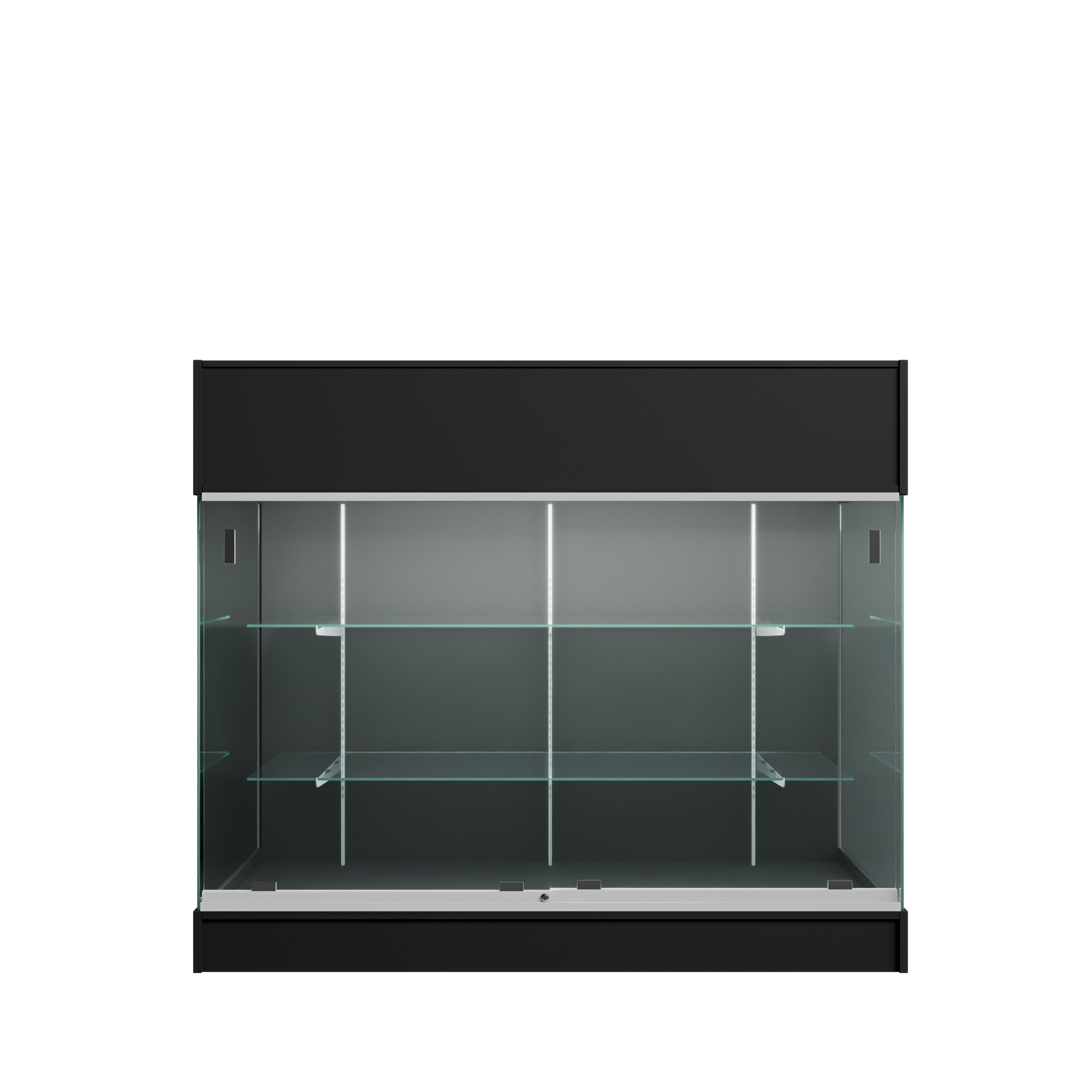 4ft Cash Register Stand with (Sliding) Glass Front