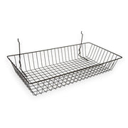 24" Wire Basket for Slatwall/Gridwall (6 Pack)