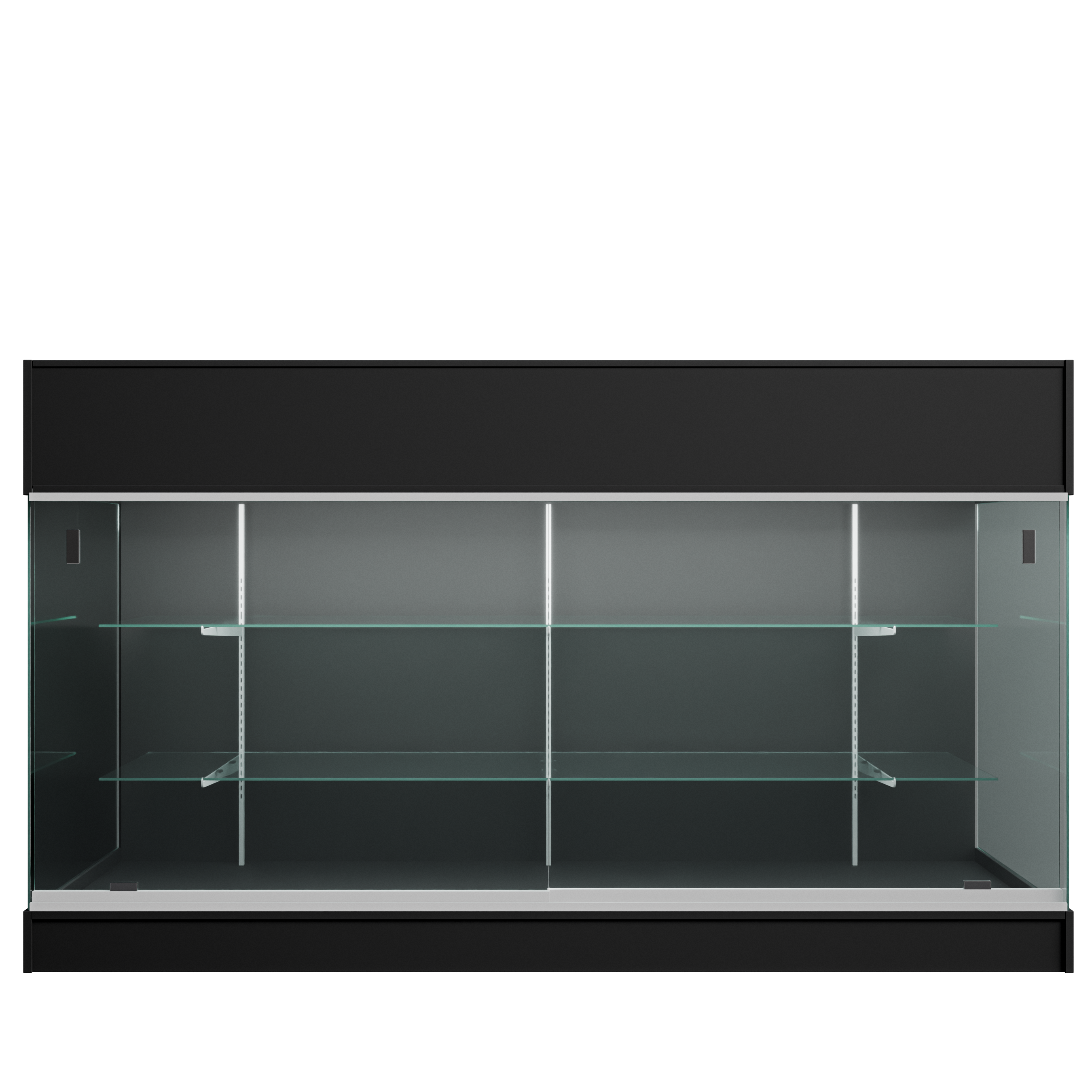 6ft Cash Register Stand with (Sliding) Glass Front