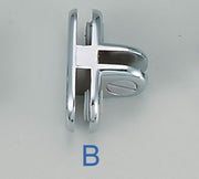 3 Way Glass Connector in Chrome