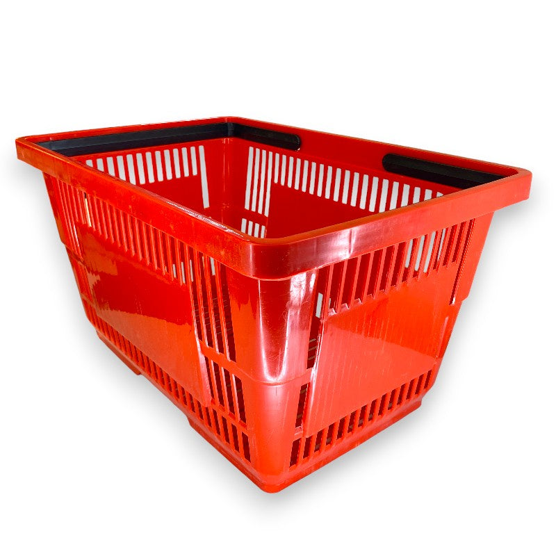 Plastic Red Shopping Basket