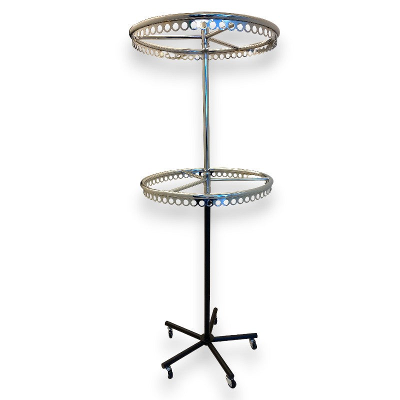 Standing 2 Tier Revolving Garment Rack