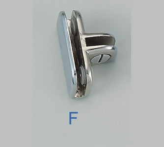 3 Way Adjustable Metal Cubbie Clip Chrome
