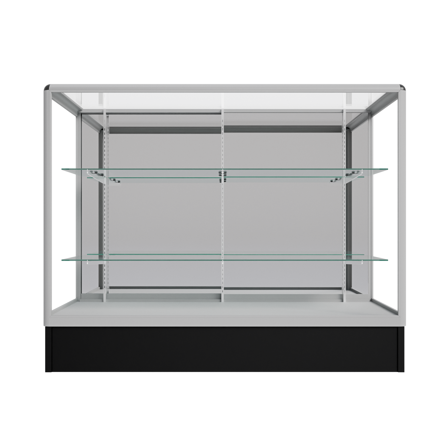 Radius Edge 4ft Showcase with Mirrored Doors