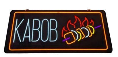 SIGN LED NEON Kabob 35x17
