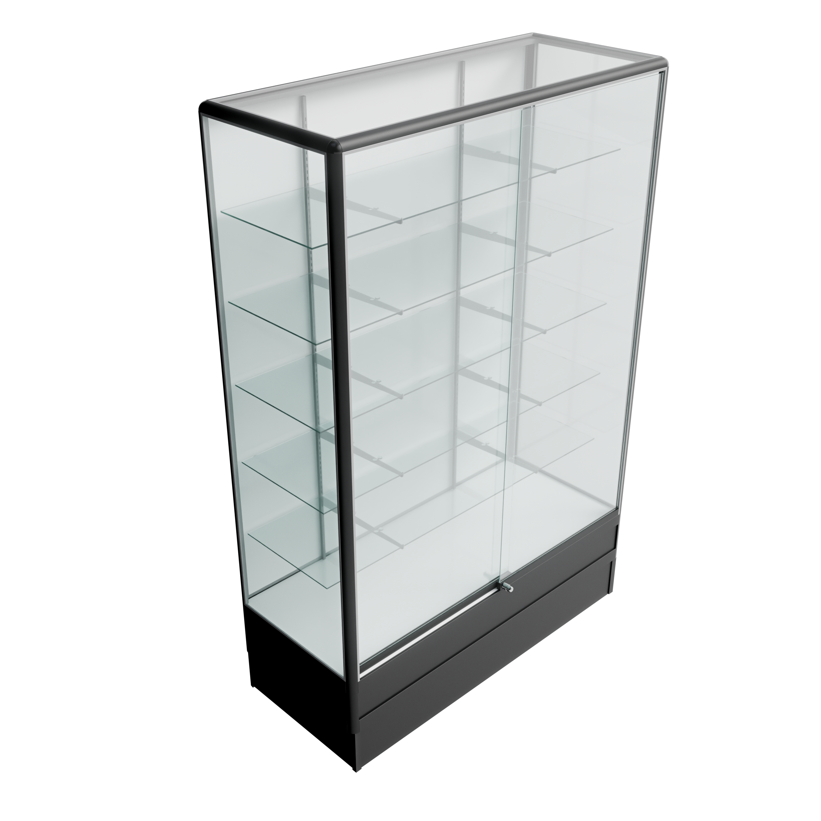 Trophy Wallcase 3ft Radius Edge (Black)