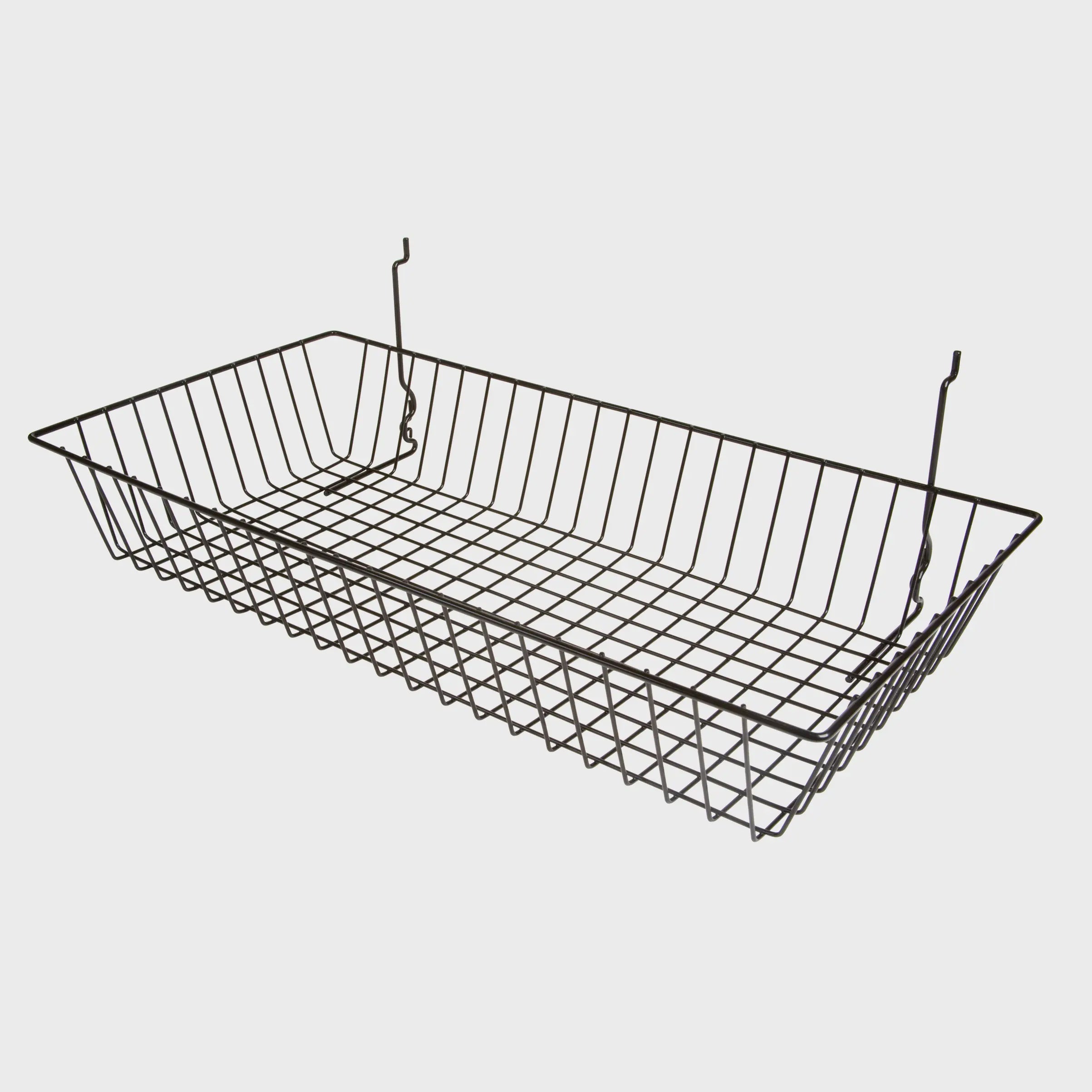 24" Wire Basket for Slatwall/Gridwall