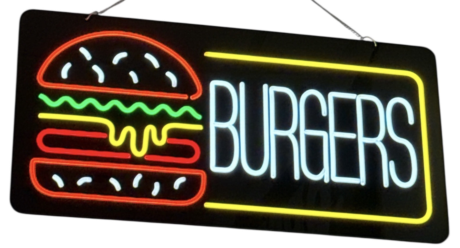 Sign LED Neon Burgers