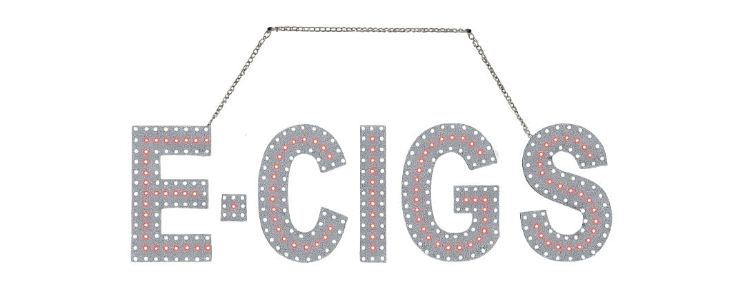 Sign LED E-CIGS 30x9