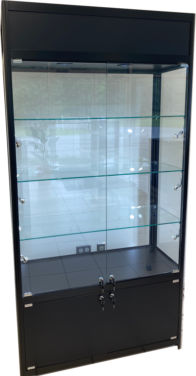 Trophy Wallcase,  Elegant, Assembled Lighted