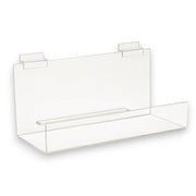 12" Acrylic Book Shelf for Slatwall