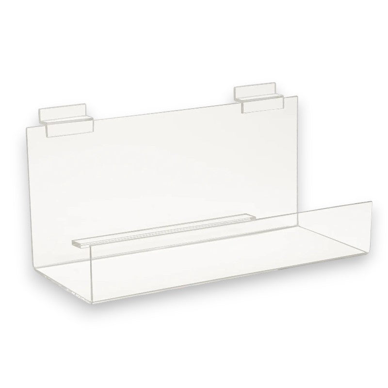 12" Acrylic Book Shelf for Slatwall