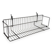 24" Open Wire Shelf for Slatwall or Gridwall (10 Pack)