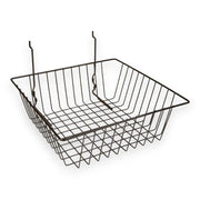 12" Wire Basket for Slatwall/Gridwall (6 Pack)