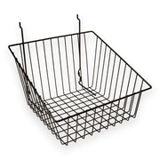 12" Sloped Wire Basket for Slatwall/Gridwall (6 Pack)