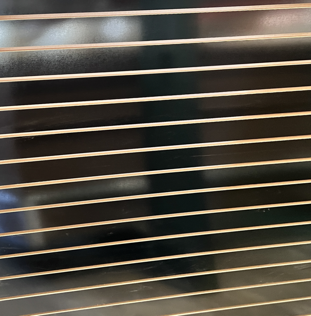 Black Glossy Slatwall Panel