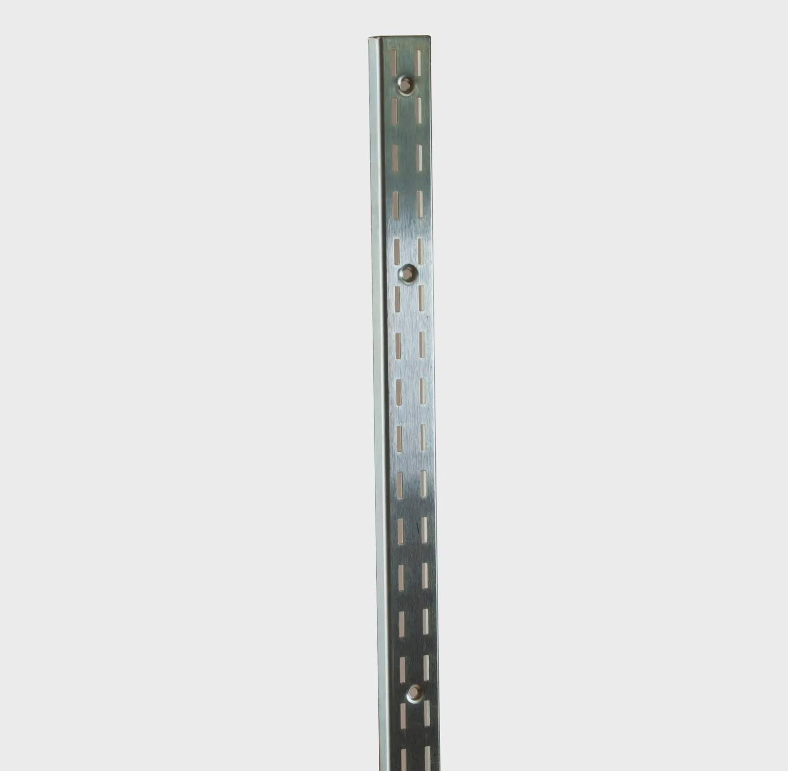 Heavy Weight - 1/2" Slots on 1" Center - Double Slotted Standards - Satin Zinc