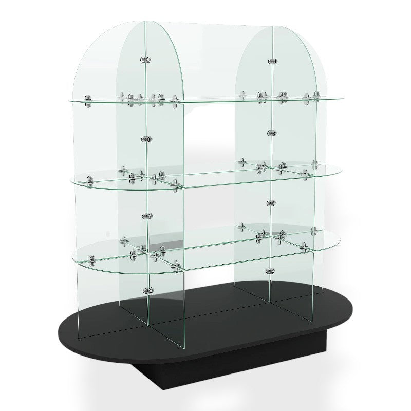 Oval Glass Merchandiser